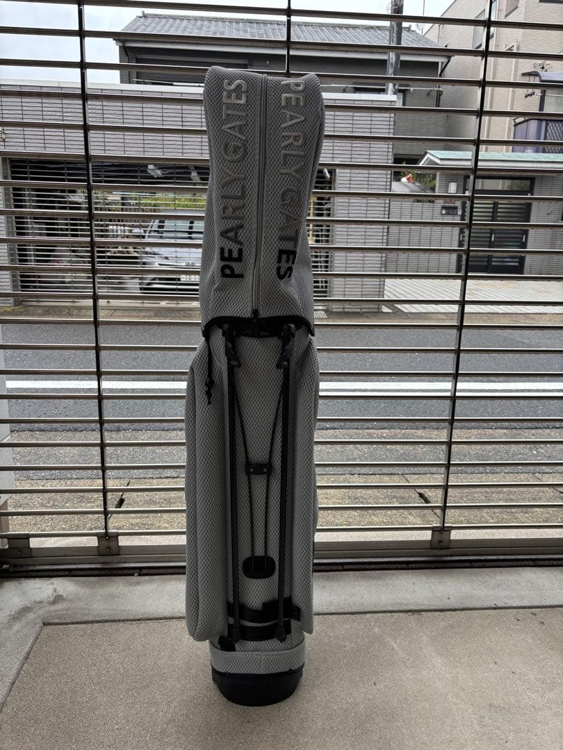PEARLY GATES メッシュキャディバッグ グレー