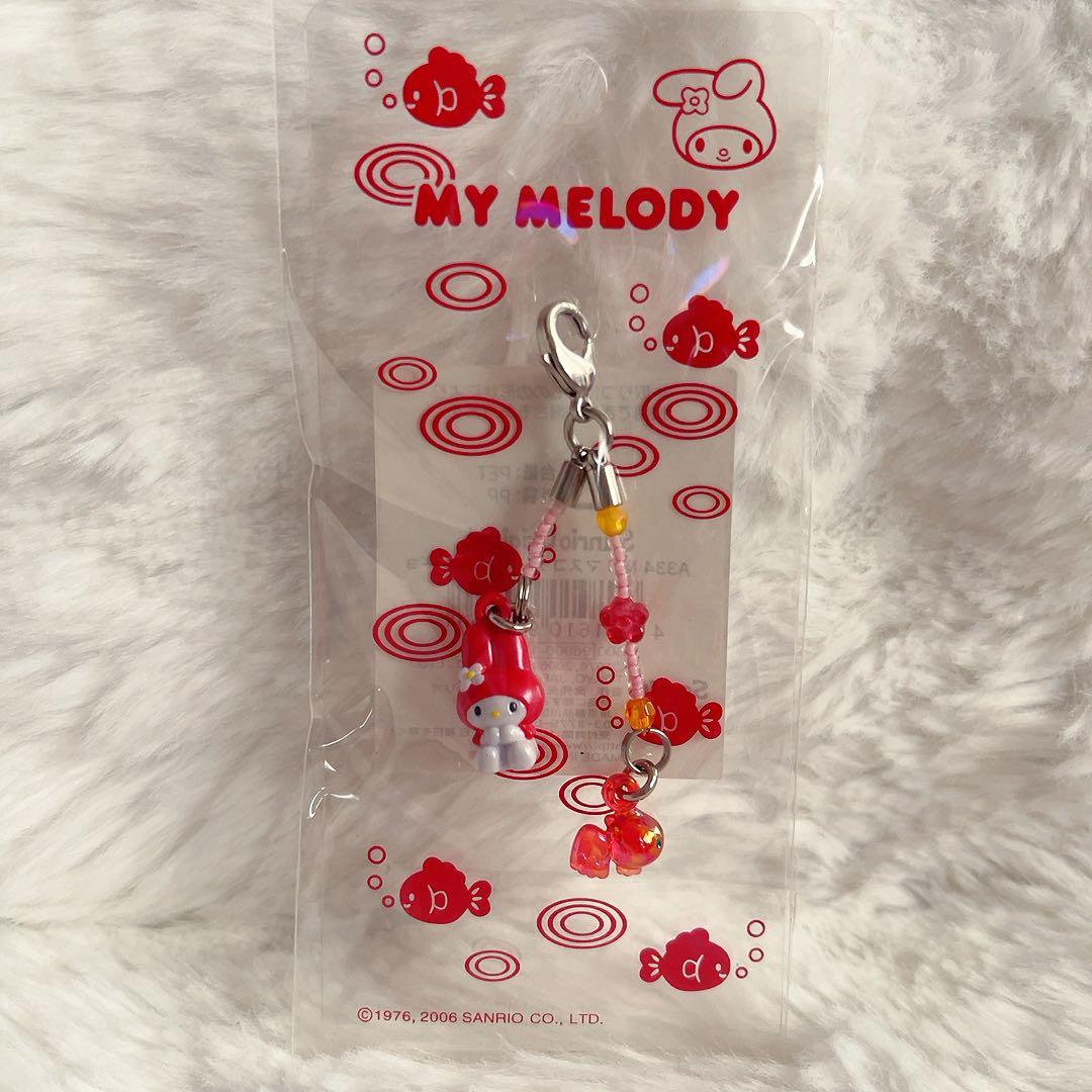 希少レア　マイメロディ　マスコット　金魚　2006年製　平成レトロ　サンリオ