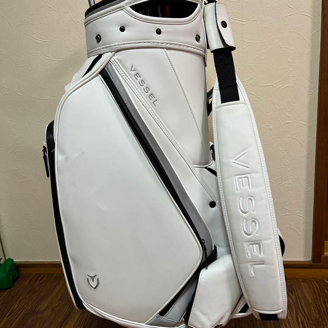 Vessel ホワイト ゴルフバッグ