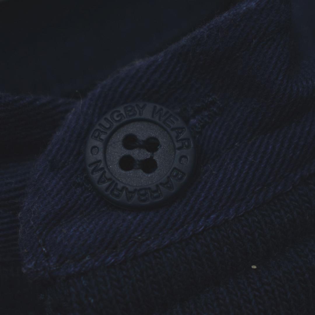 90sヴィンテージ カナダ製 バーバリアン バンドカラー ラガーシャツ XL 紺