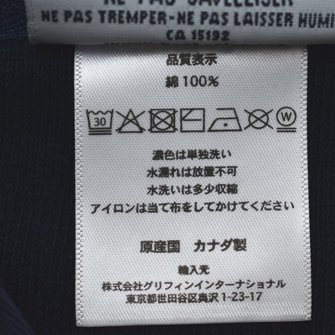 90sヴィンテージ カナダ製 バーバリアン バンドカラー ラガーシャツ XL 紺