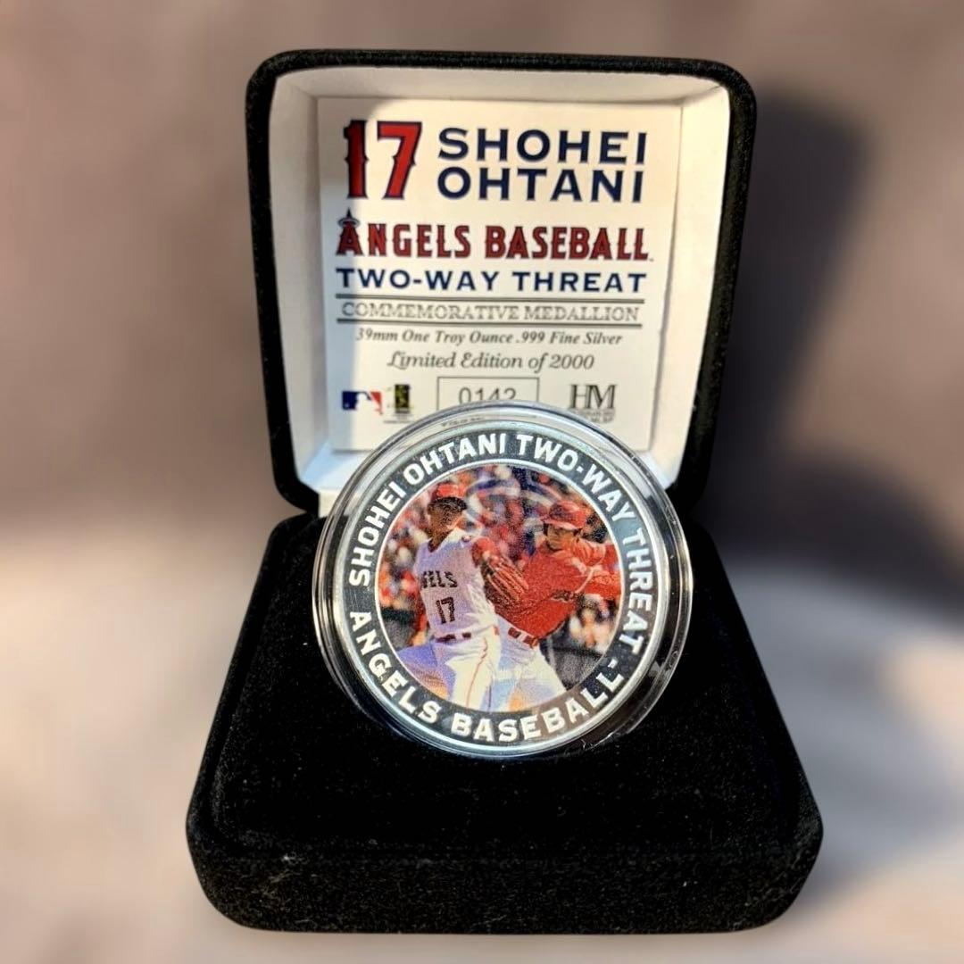 本日限定価格　大谷翔平　純銀　二刀流　シリアル№は保証書と側面に表記