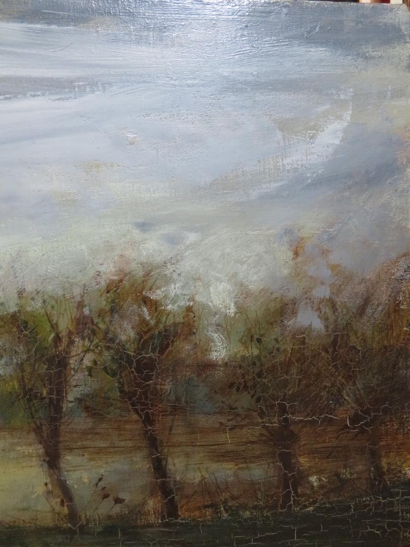 ◆   西井義晃　「北イタリア風景」　油彩P10号　自由美術協会　◆