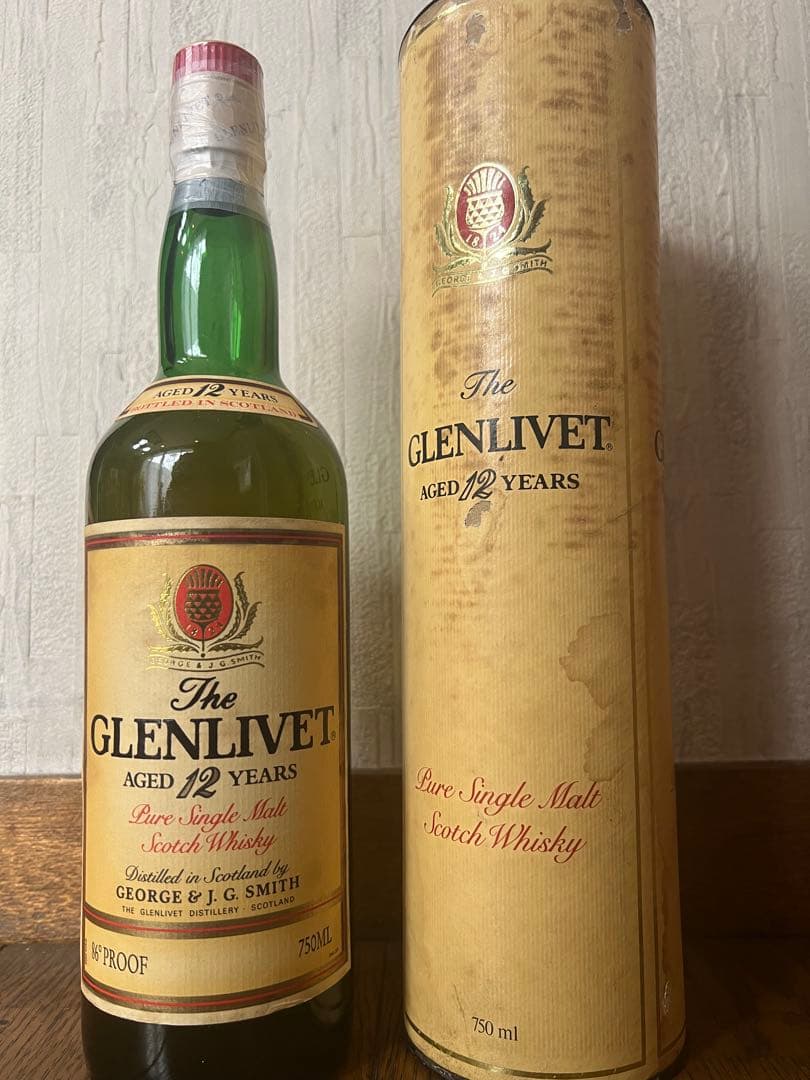 【終売品 超貴重】グレンリベット12年オールドボトル　赤アザミ　750ml