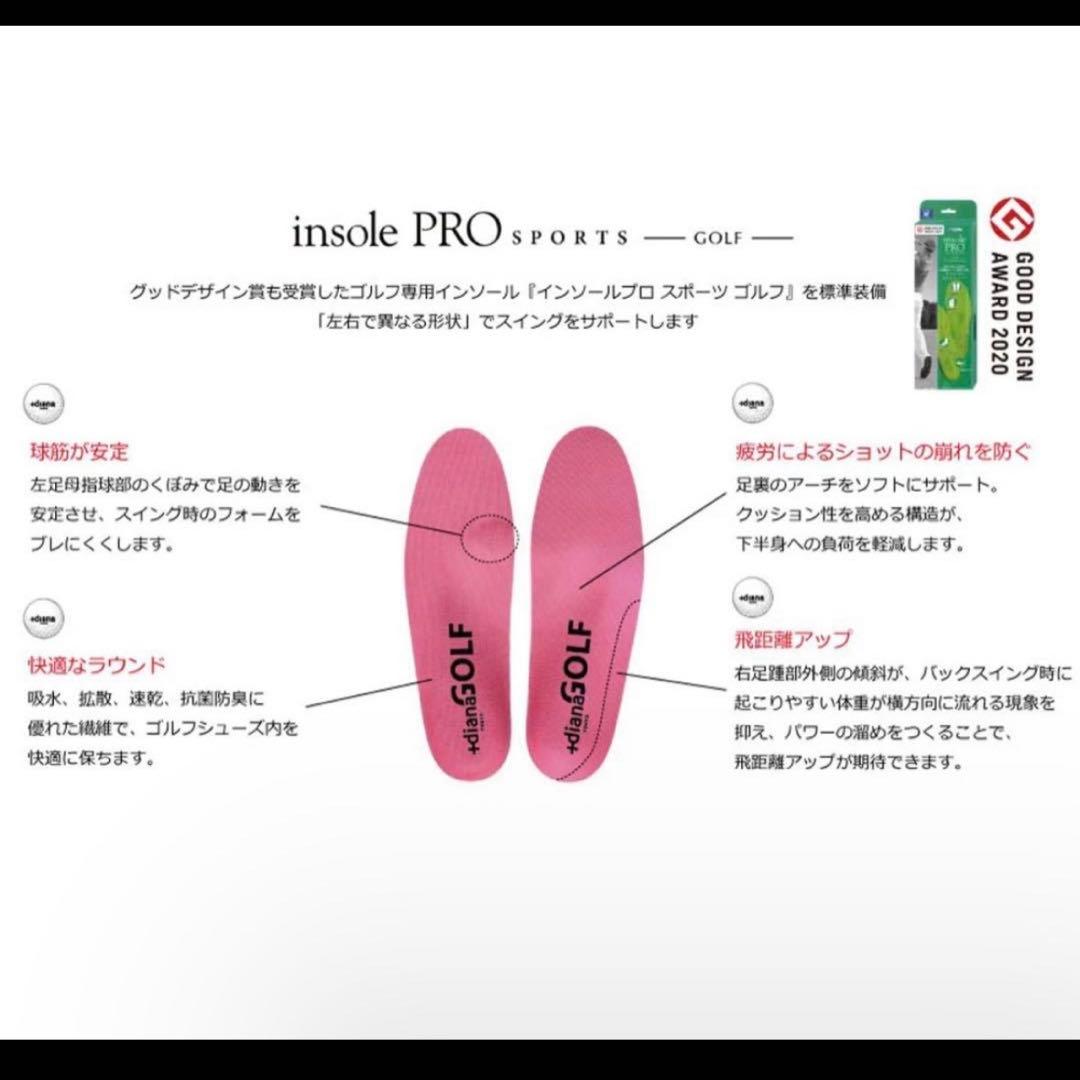 +DIANA レースアップゴルフシューズ