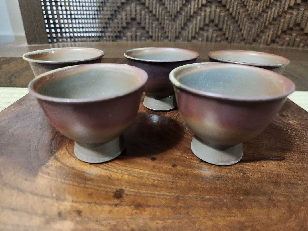 備前焼　宝瓶　茶器揃