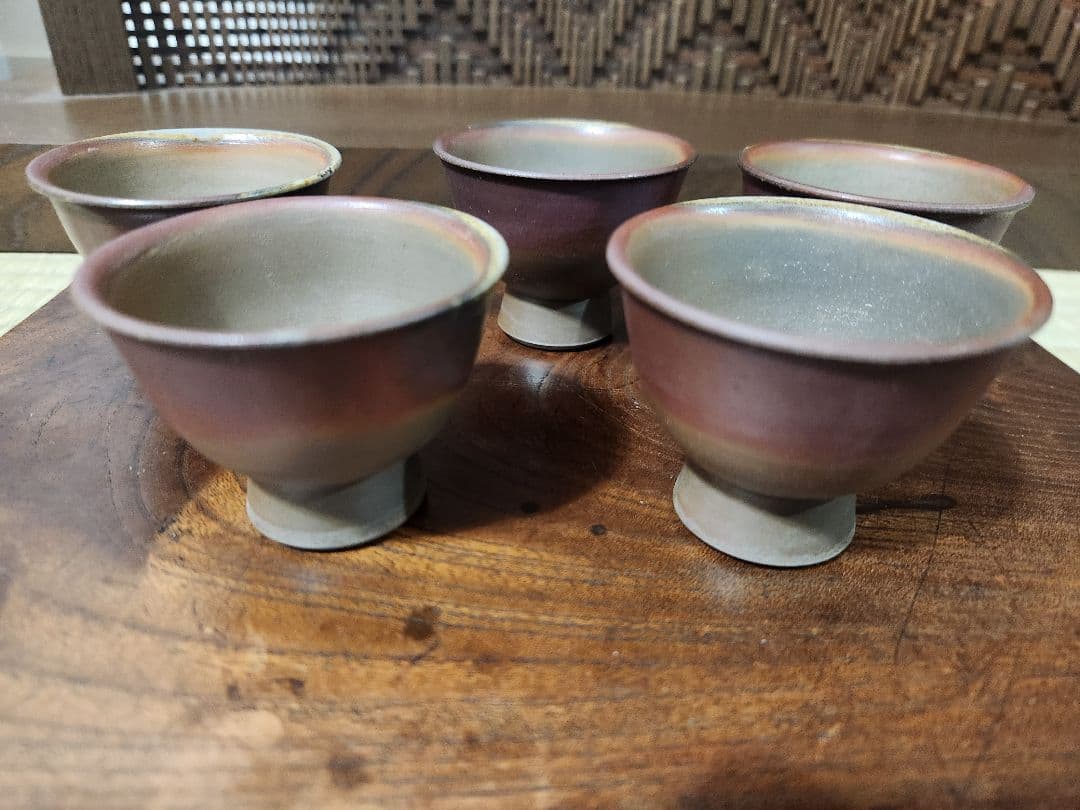 備前焼　宝瓶　茶器揃