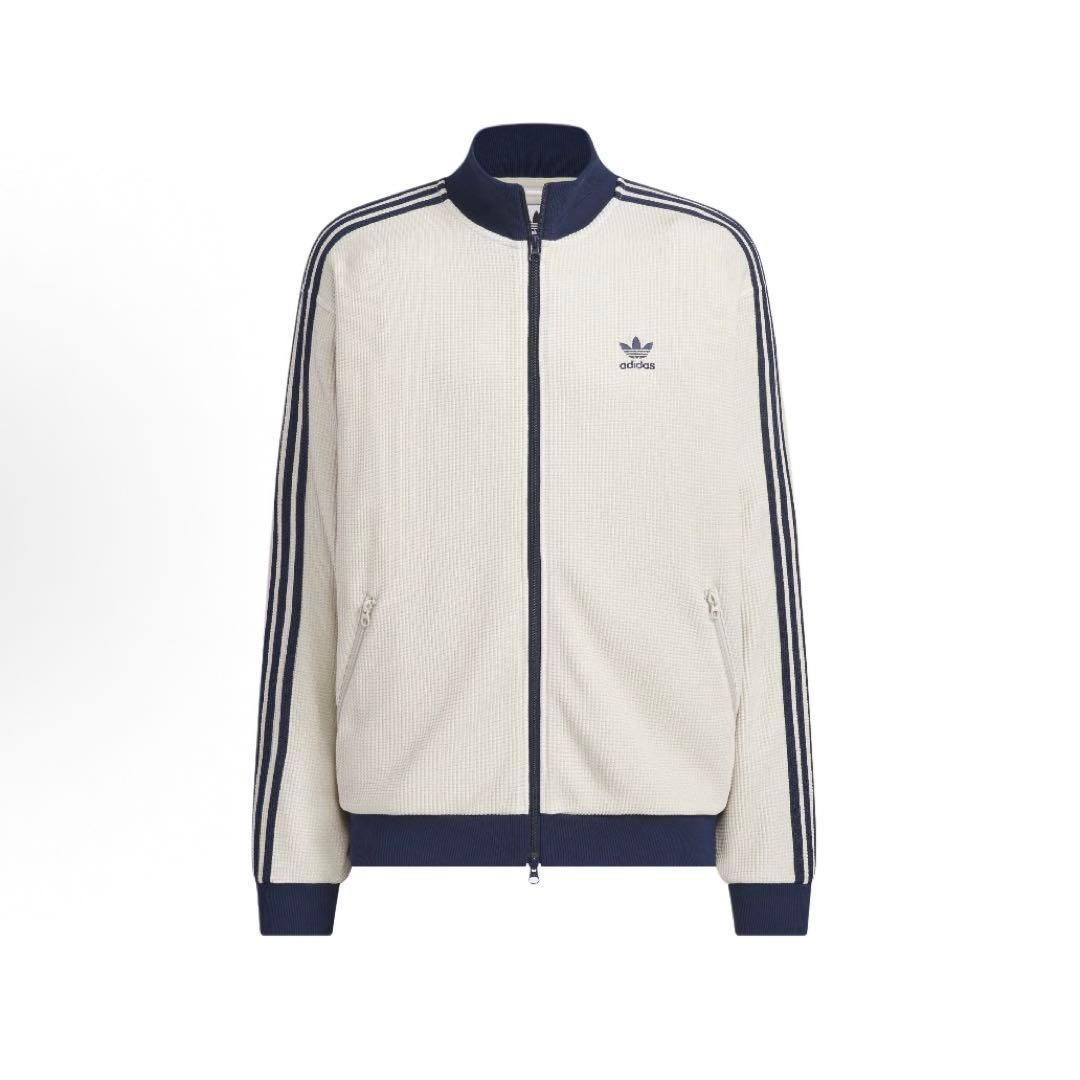 新品L adidas ニット トラックトップ ワッフル KC2618