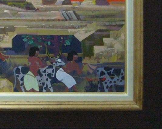 絵画  肉筆油絵 竹内敏彦 スインクス Ｆ20