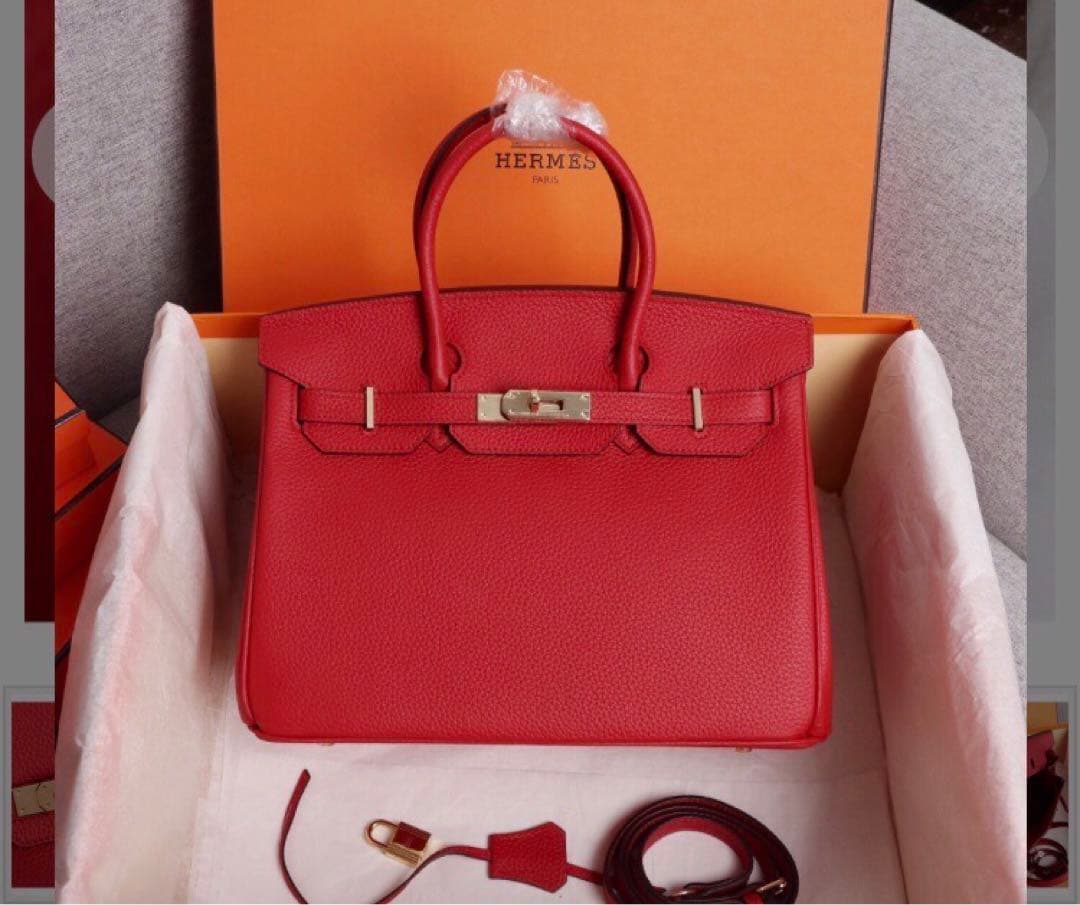 HERMES ノベルティ バーキン25 ポロサス ニロティカス ハンドバッグ