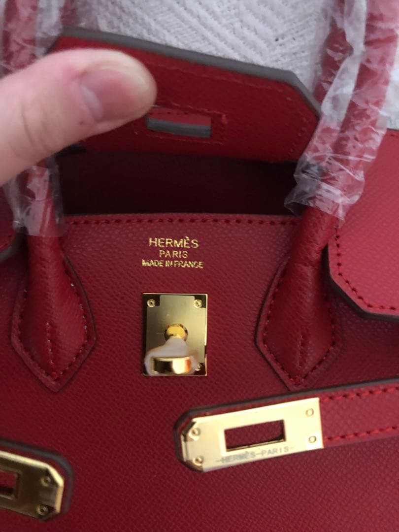 HERMES ノベルティ バーキン25 ポロサス ニロティカス ハンドバッグ