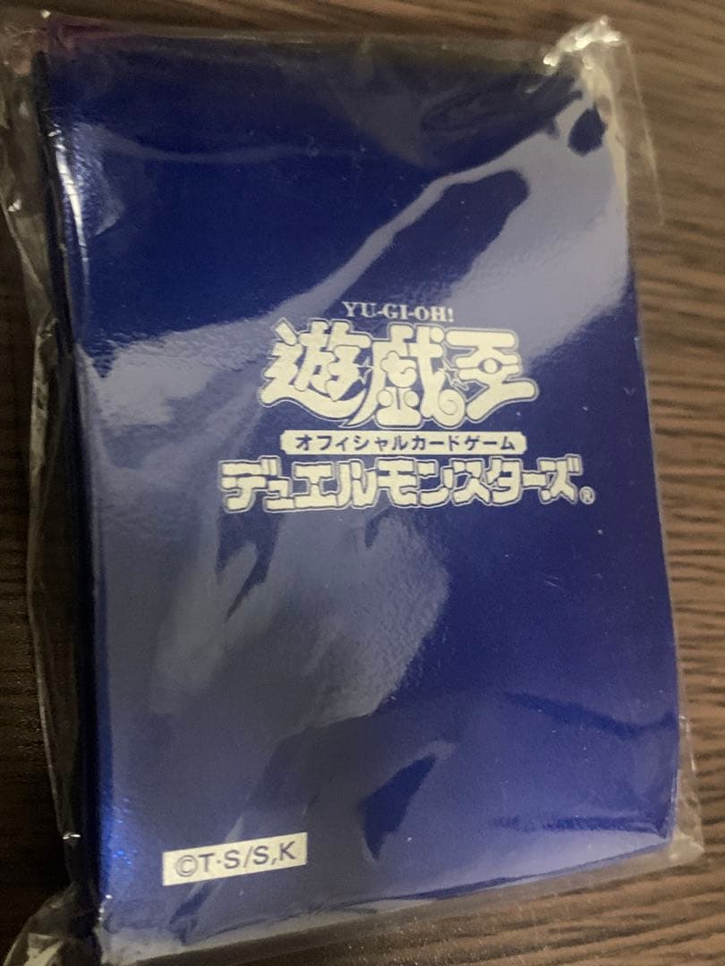 遊戯王 スリーブ 初期ロゴ 青