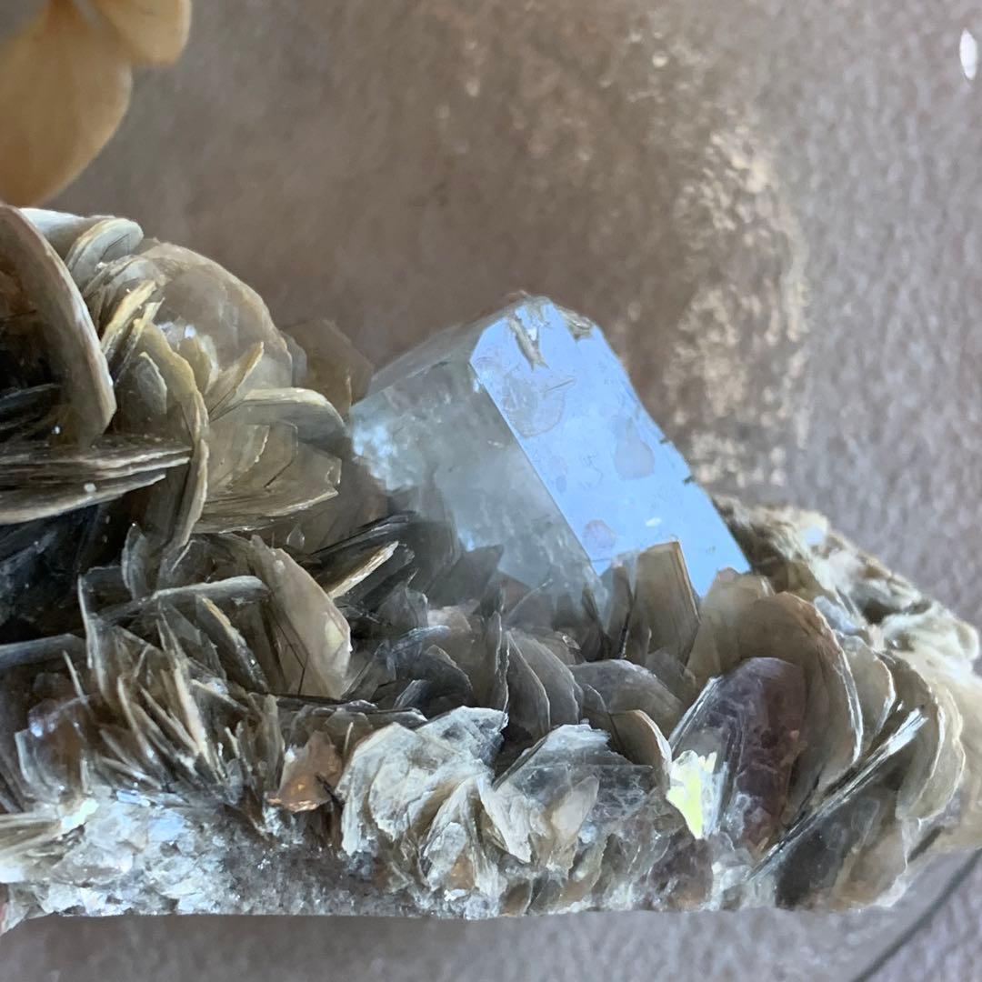 アクアマリン×モスコバイト共生標本-6