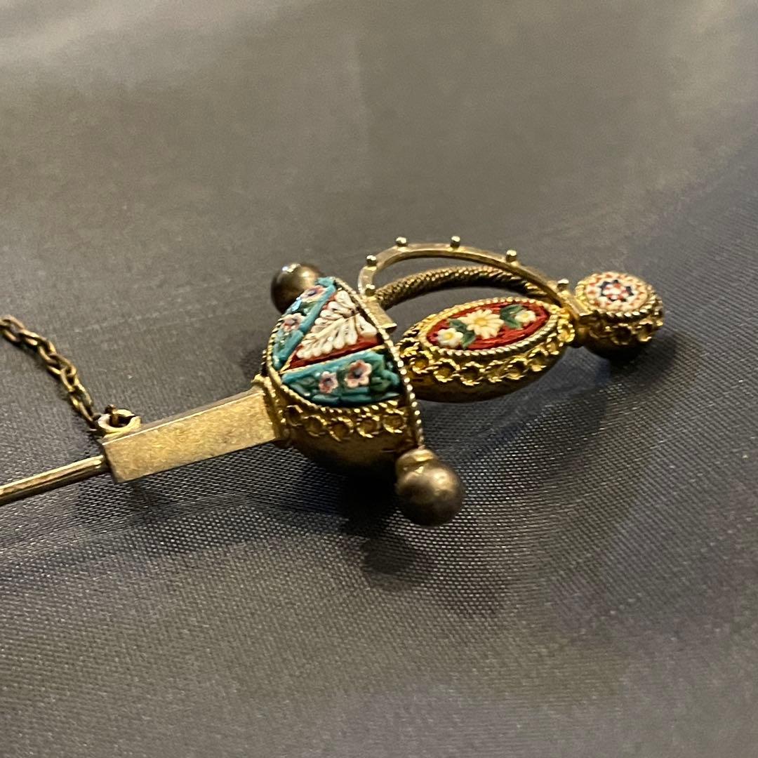 アンティーク ソードピン ブローチ