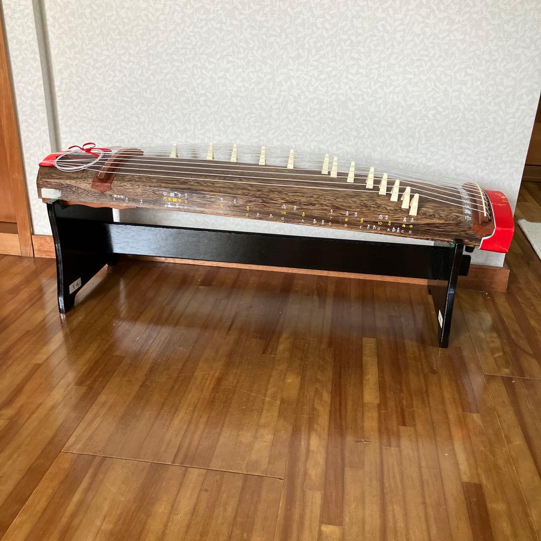 文化箏　琴 13弦 専用ケース、スタンド付き