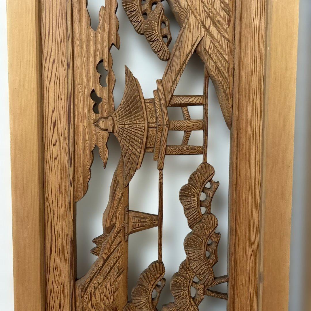 屋久杉　欄間　高級　中古品　サイズ:187センチ×40.5センチ×3センチ