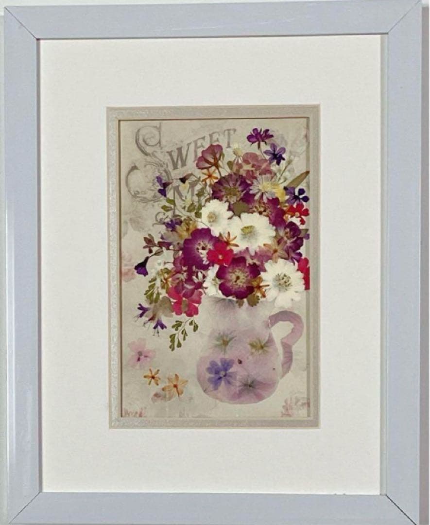 押し花アート額2点おまとめ