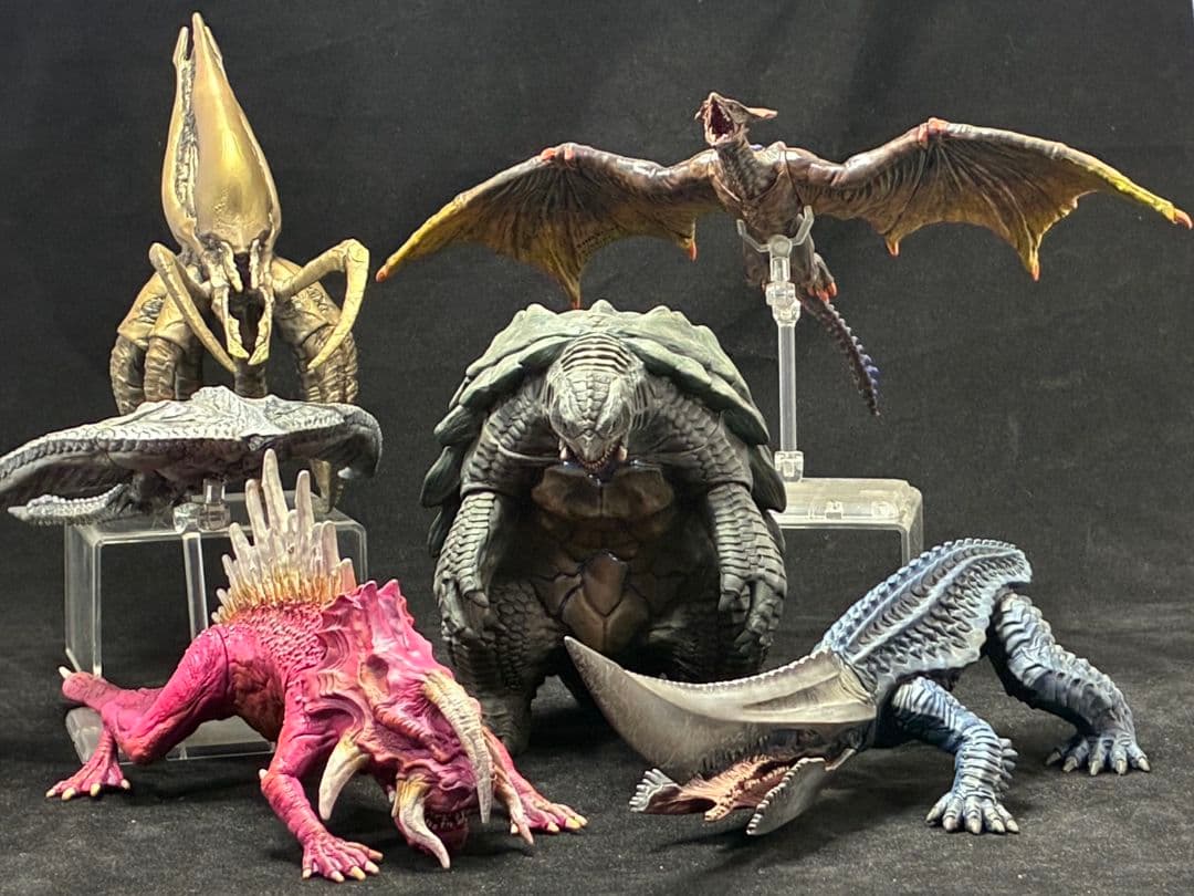 リペイント品 ガメラ2023 リバース 6体セット 怪獣 ソフビ