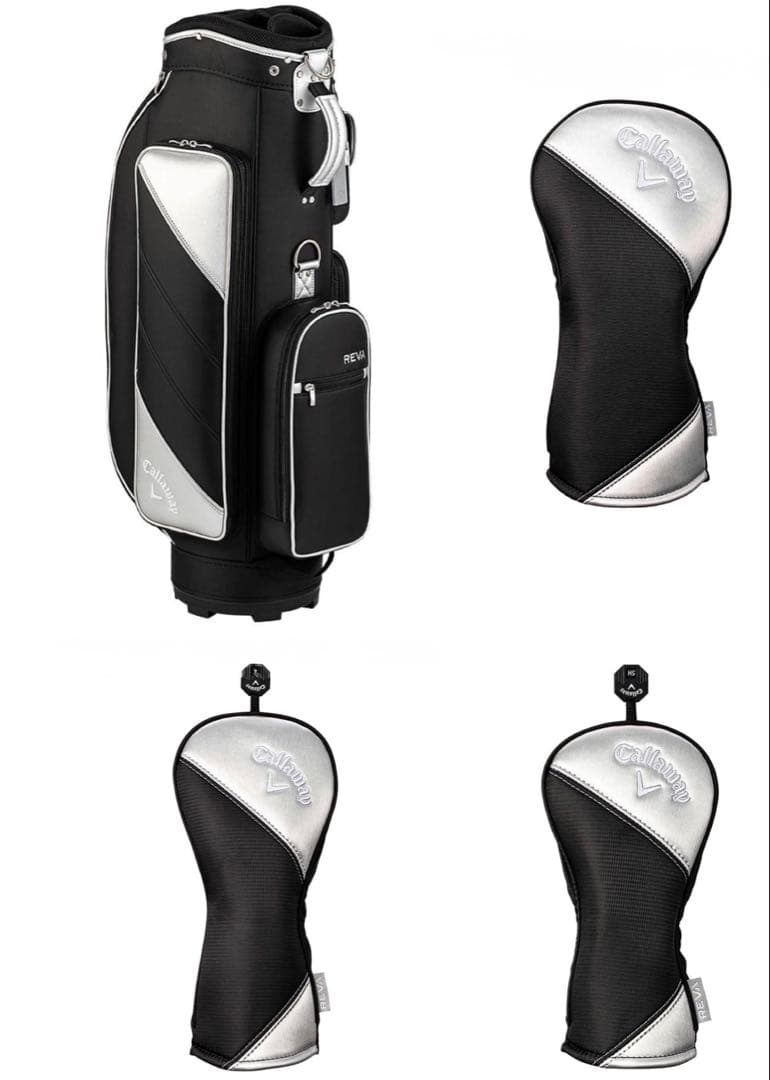 【未使用】Callaway キャディバッグ ヘッドカバー付き　ブラック
