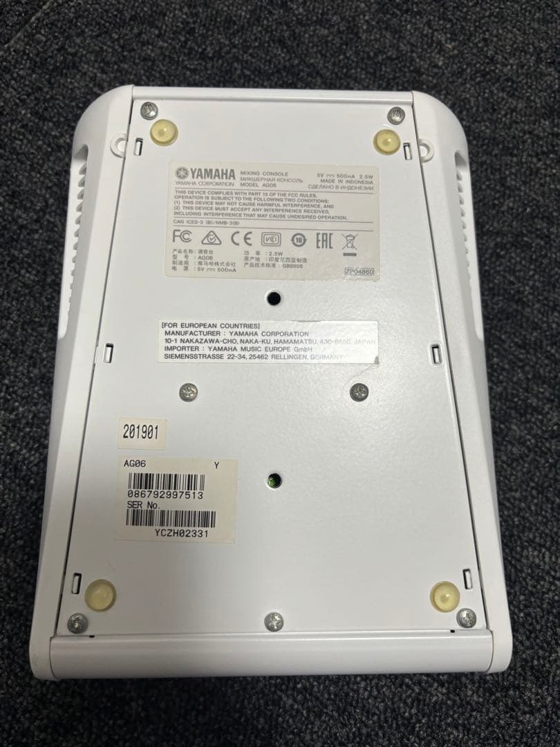 【アイス】YAMAHA AG06 ミキシングコンソール
