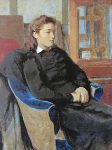 小磯良平、【少女像（人物B)】、希少な大判額装用画集より、美品、新品額装付