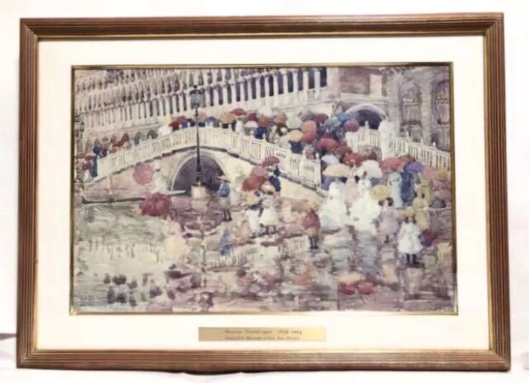 ■レプリカ■ポラロイドミュージアムコレクション■プレンダーガスト「雨の中の傘」