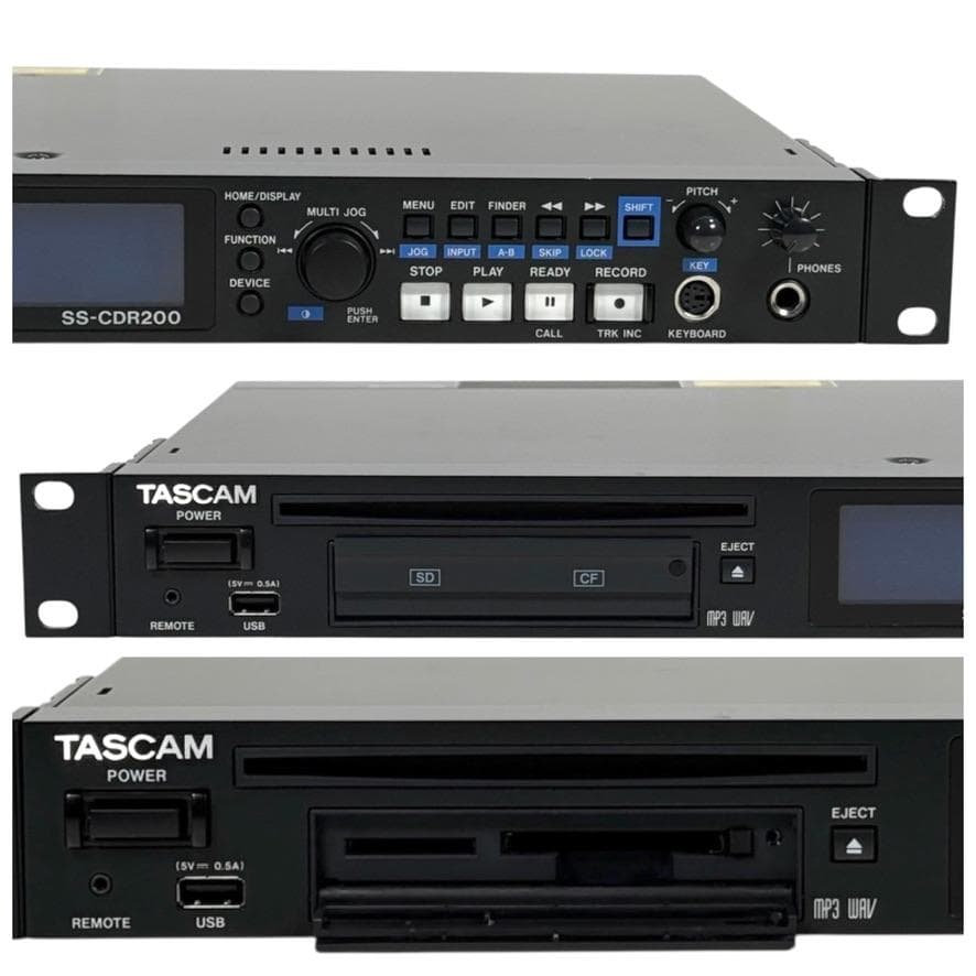 TASCAM ソリッドステートCDステレオオーディオレコーダーSS-CDR200