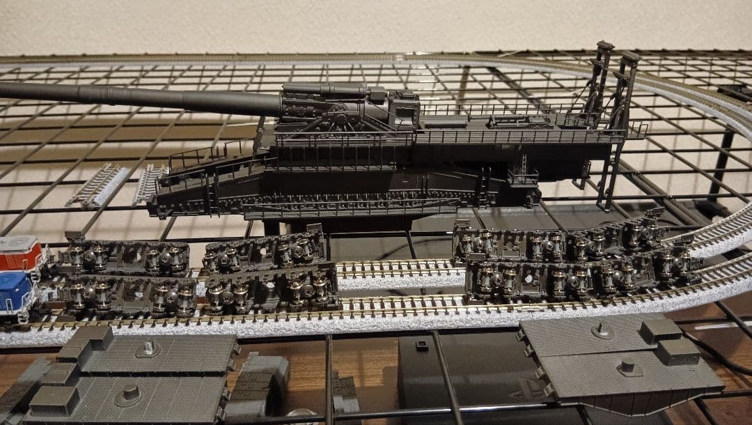 B*2様 フジミ　1/144　列車砲　ドーラ　可動化