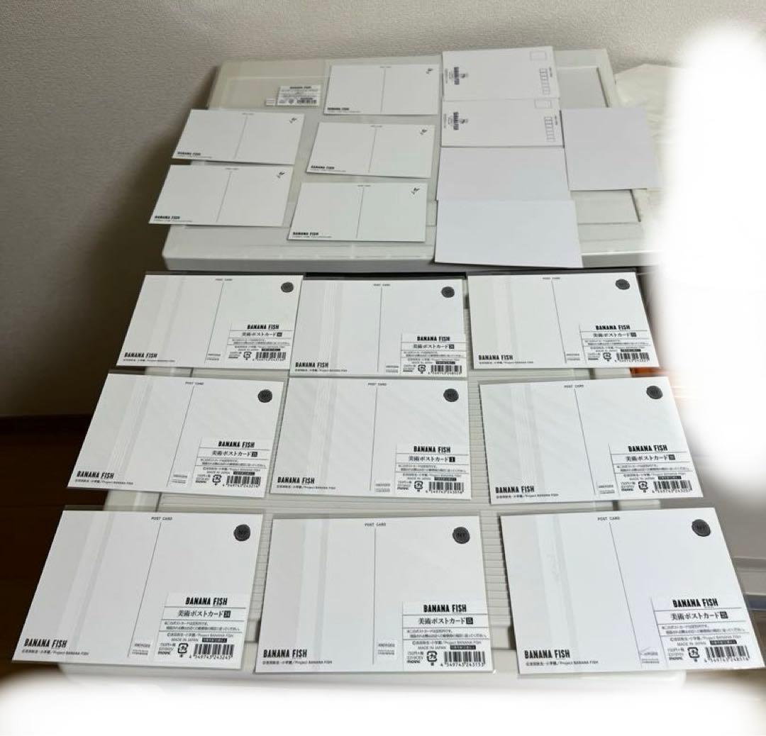 バナナフィッシュ 、原画展 エンディング、美術、コラボカフェのポストカードセット