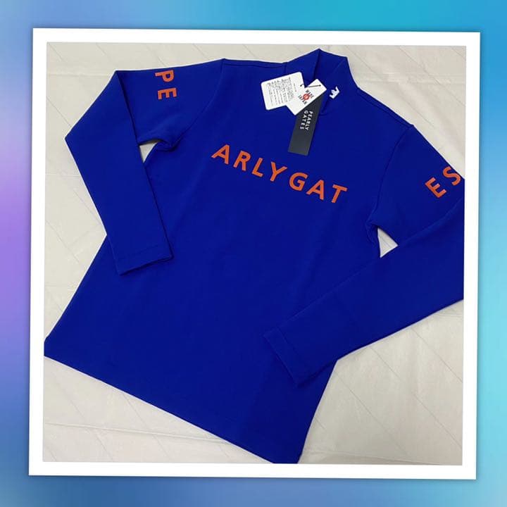 サイズ❺パーリーゲイツ☆ゼブラメッシュダンボール長袖カットソー☆新品