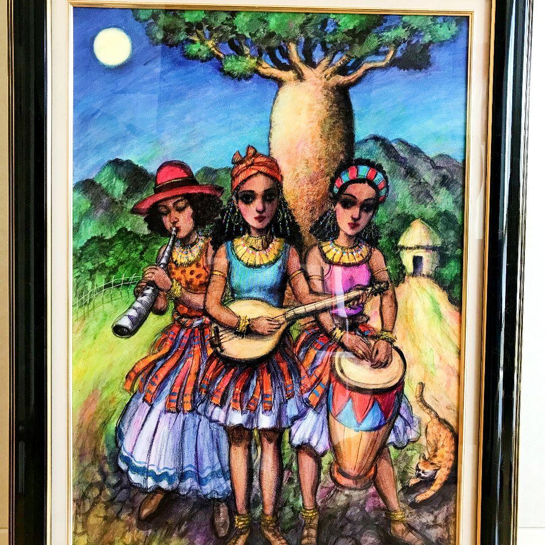 バオバブの木　絵画