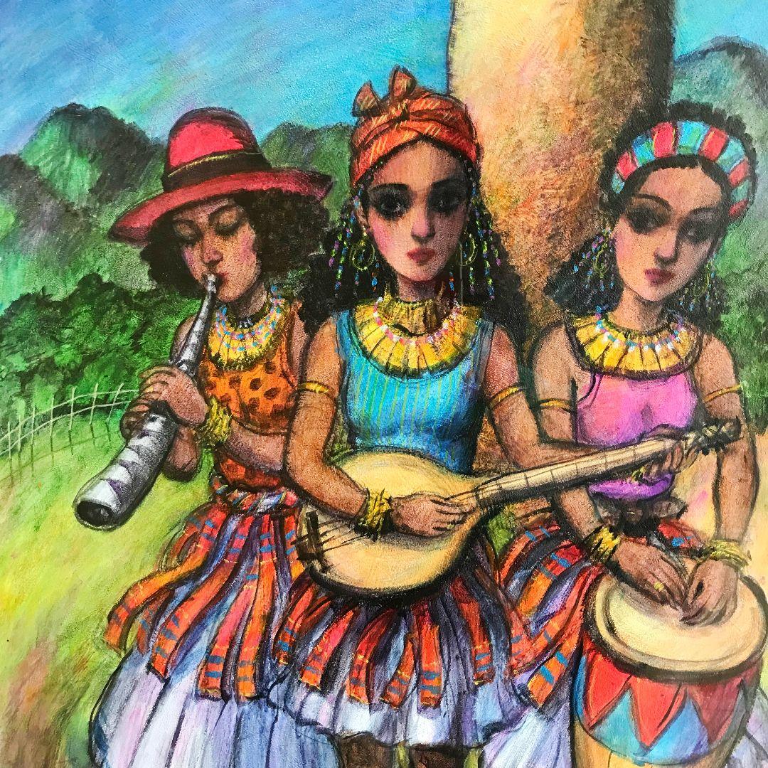 バオバブの木　絵画