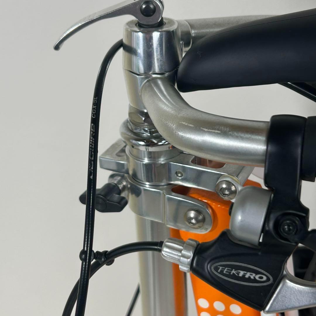 【極美品】CARRY ME　人気のオレンジ　8インチ　折り畳み自転車