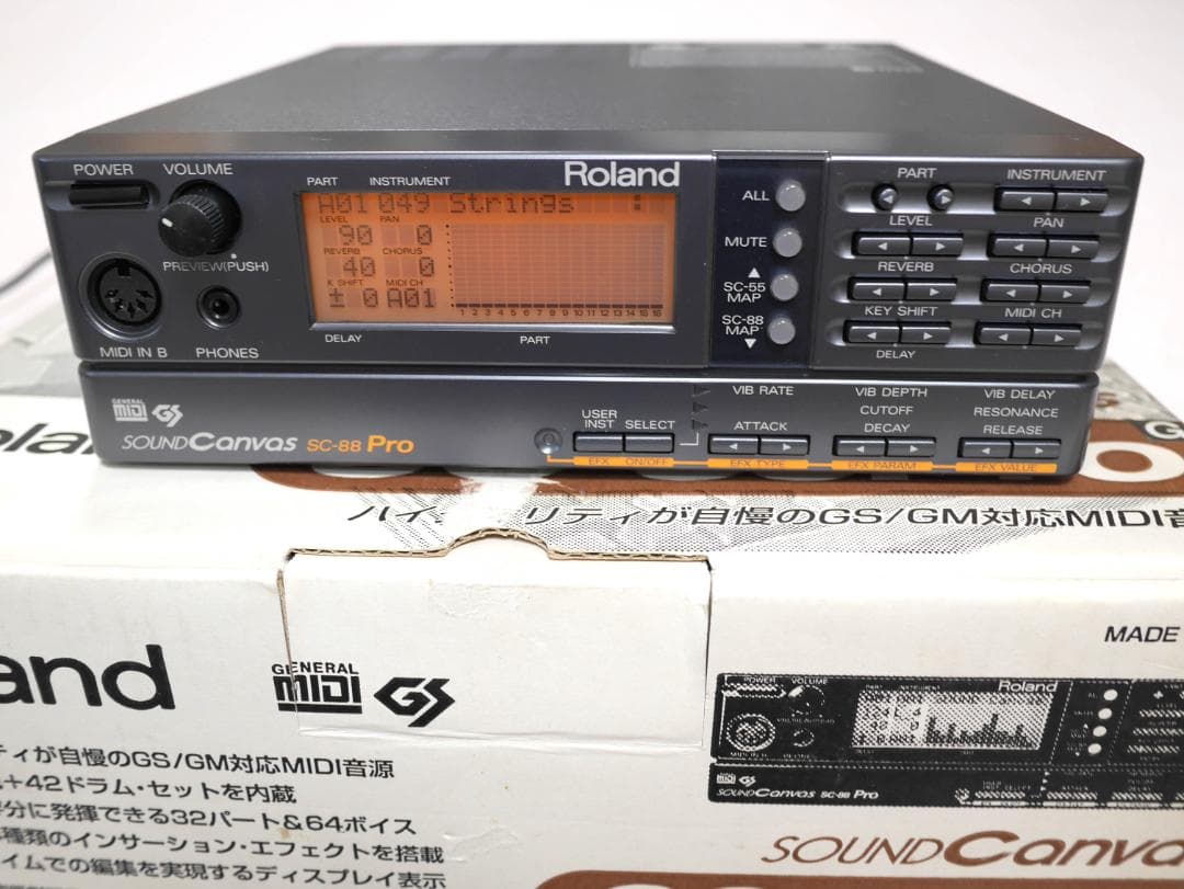 ★美品★箱・マニュアル他付き★SC-88pro サウンドキャンバスMIDI