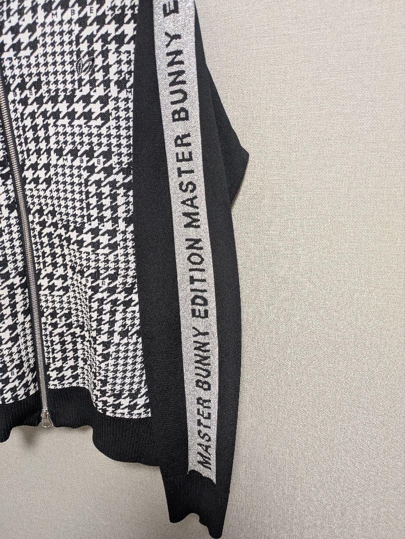 【美品】MASTER BUNNY EDITION 千鳥柄　ニット　ジャケット
