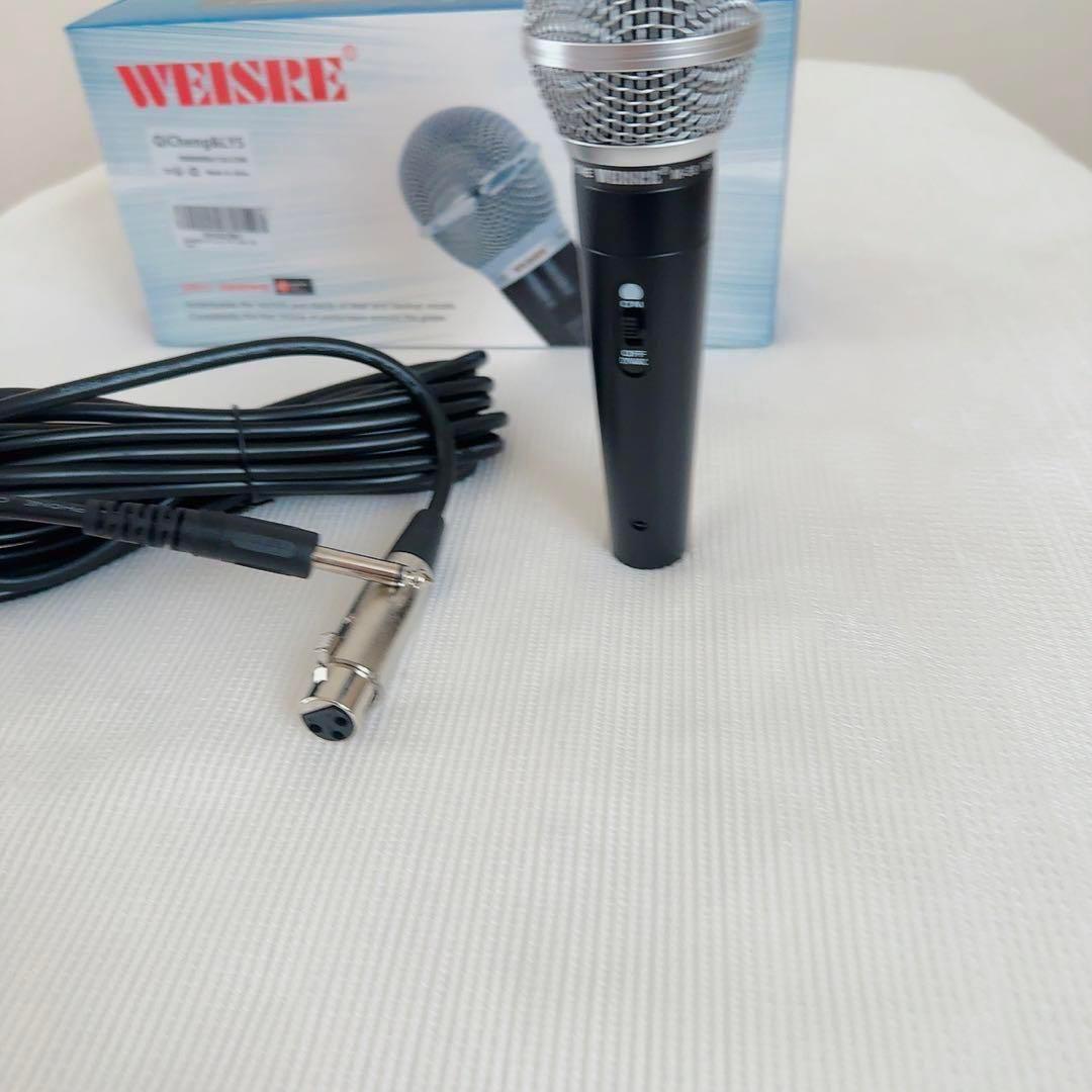 ✨美品✨WEISIRE ダイナミックマイク 本体とケーブル付き
