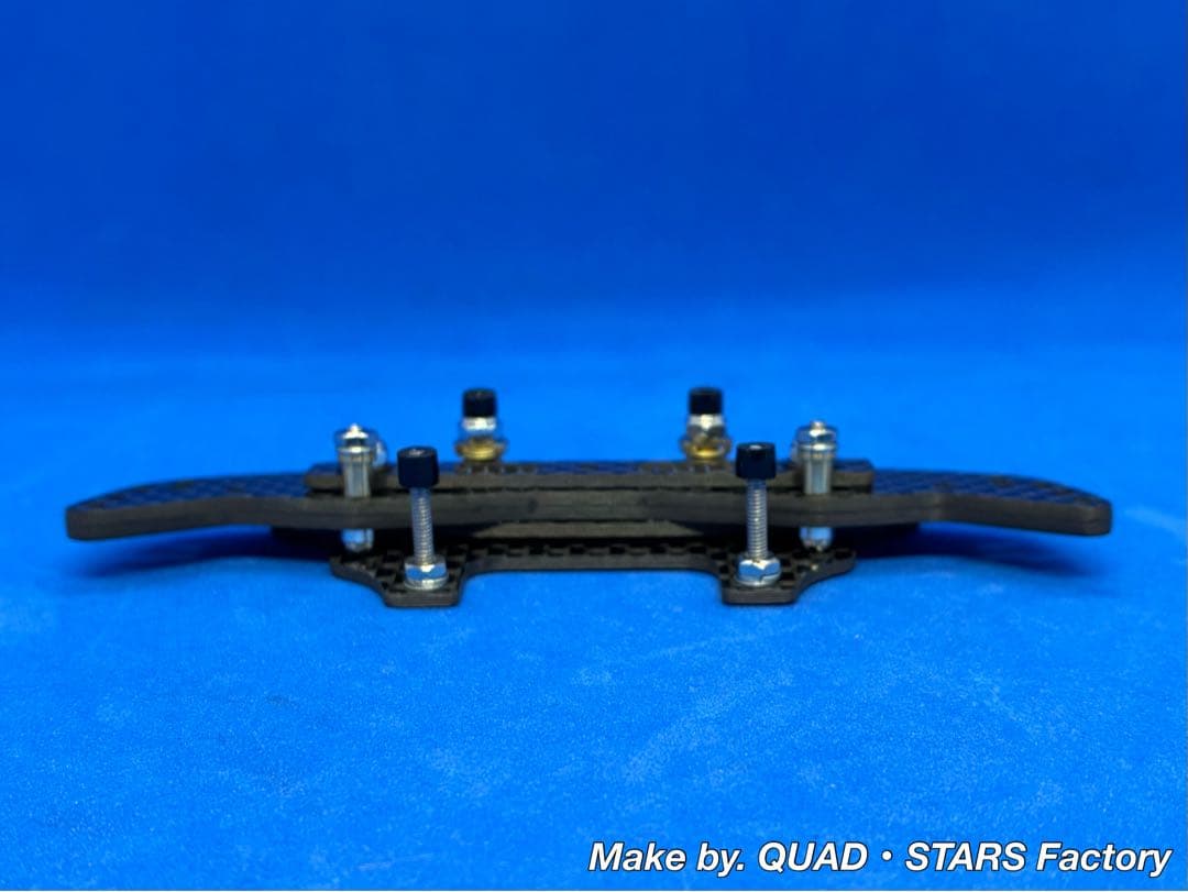 【ミニ四駆・MS用】2軸ATスライドダンパー　ブラックアウト／フルカーボン