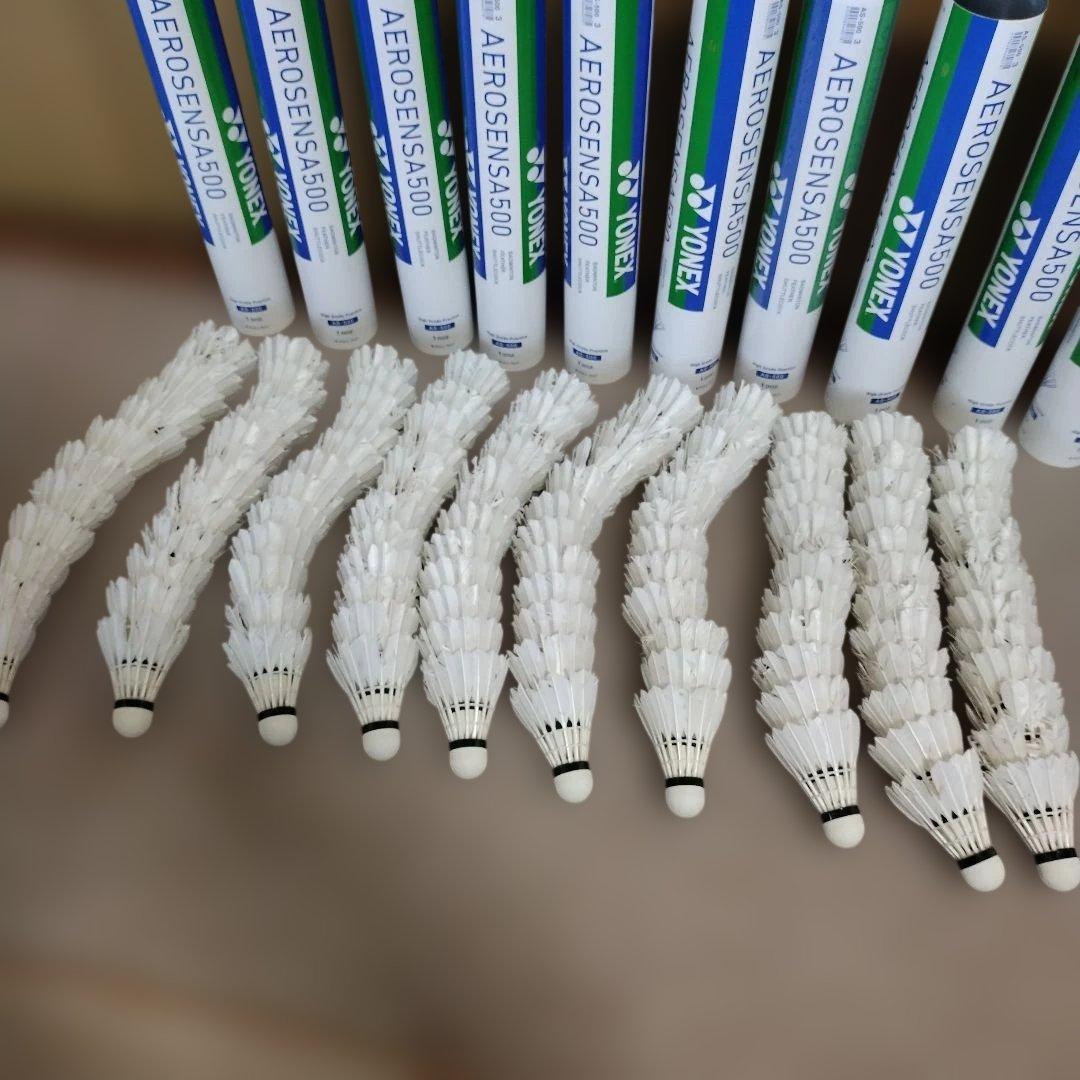 送料無料　ヨネックス中古シャトル　120球　エアロセンサー500　３番　4番