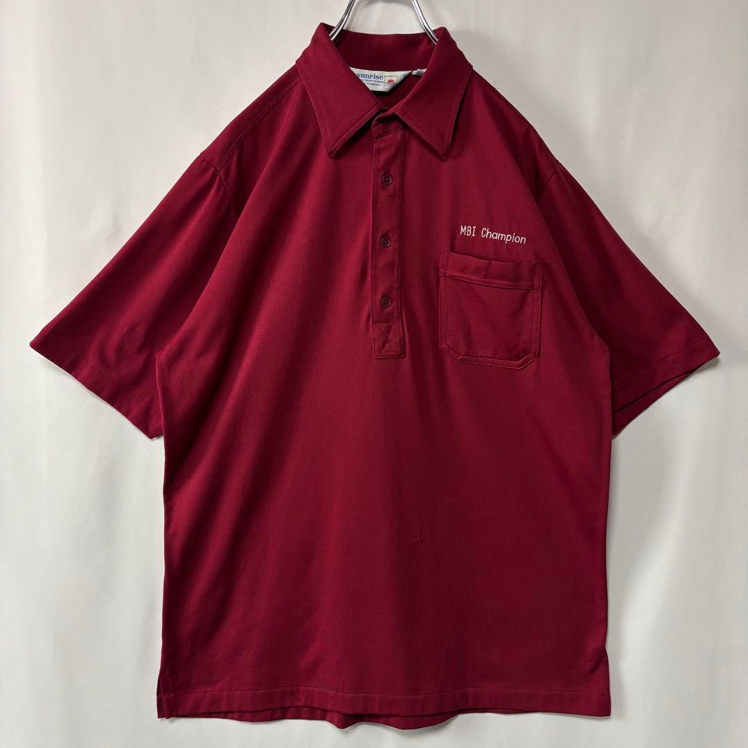 sunrise　ボーリングシャツ　Lサイズ　半袖シャツ　アメカジ　ヴィンテージ