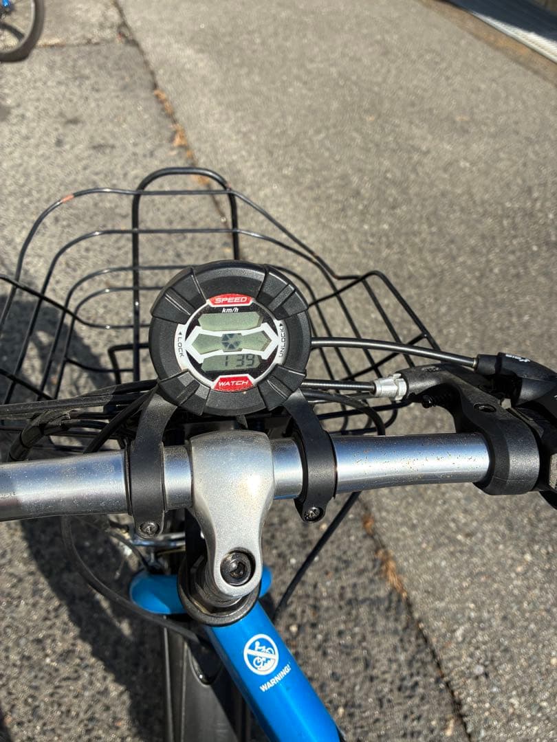 「神戸市内限定/近隣まで輸送可/引取割引します」24インチ　ブルー　6段変速