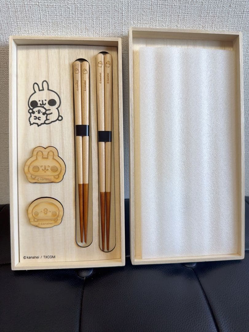 カナヘイの小動物箸、箸置きセット廃盤品