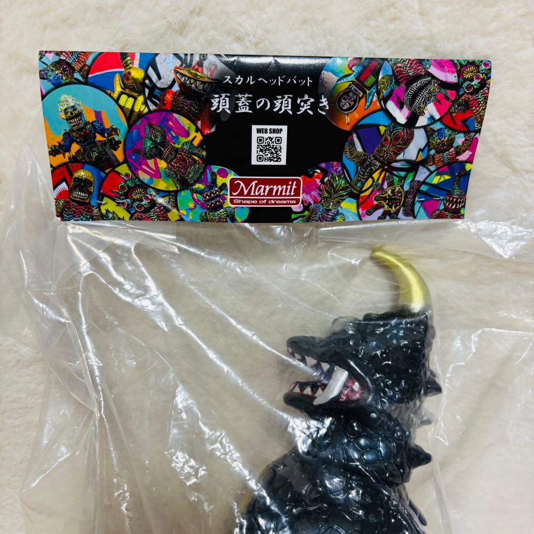 【未開封】マーミット ソフビ スカルヘッドバッド ニセザゴラ 黒成型
