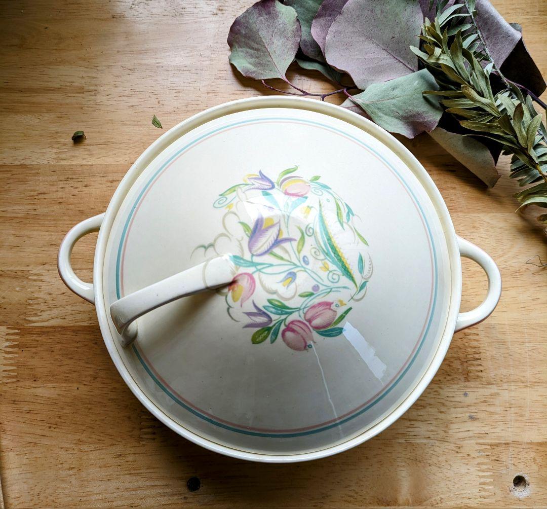 イギリス アンティーク スージークーパー ドレスデンスプレー チュリーン