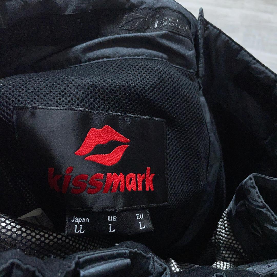 美品 お買い得★ キスマーク スキーウェア XL 大きいサイズ スノーボード 黒