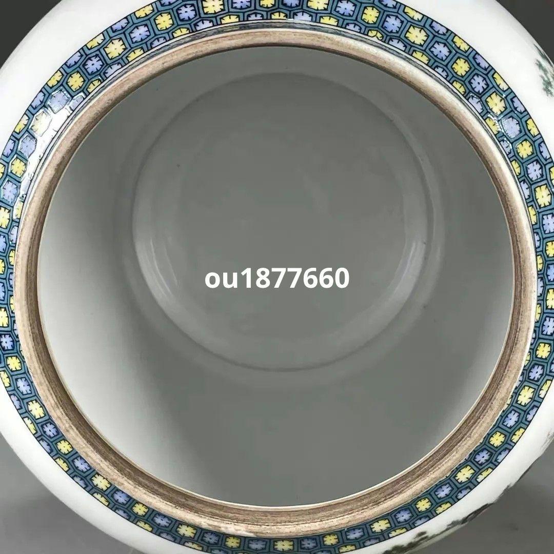 七仙女図茶筒 景徳鎮 陶磁器 装飾品 現代工芸品 美術品 置物