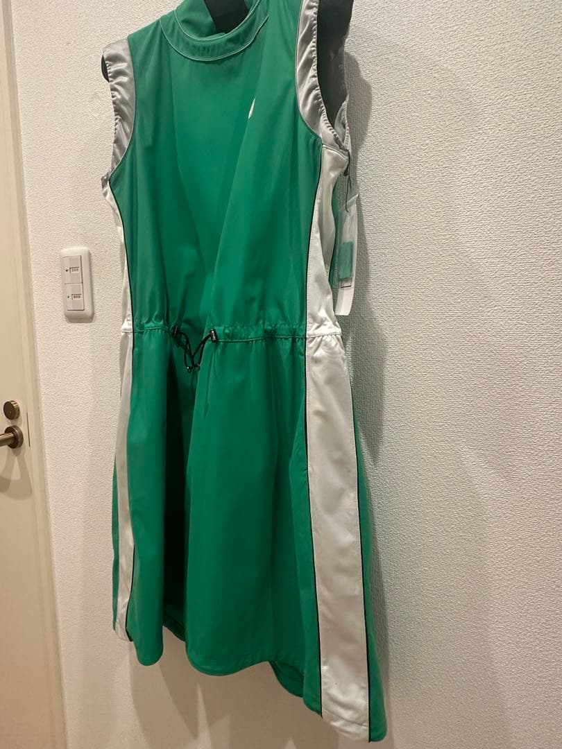 ランバンスポール　グリーン ノースリーブ ワンピース サイズ40