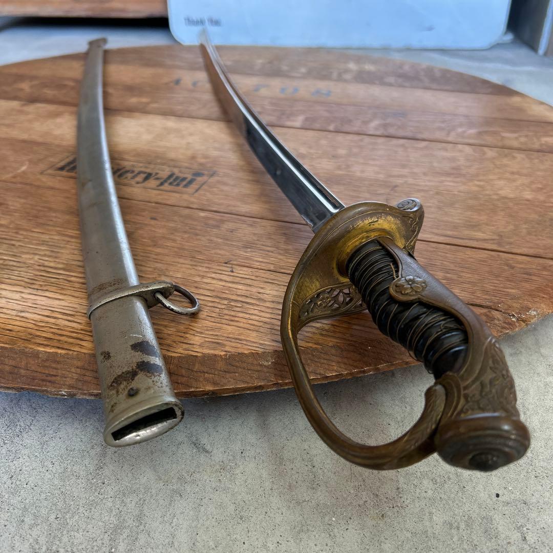 【観賞用】古道具 模造刀 骨董品 日本軍 装品 インダストリアル アンティーク