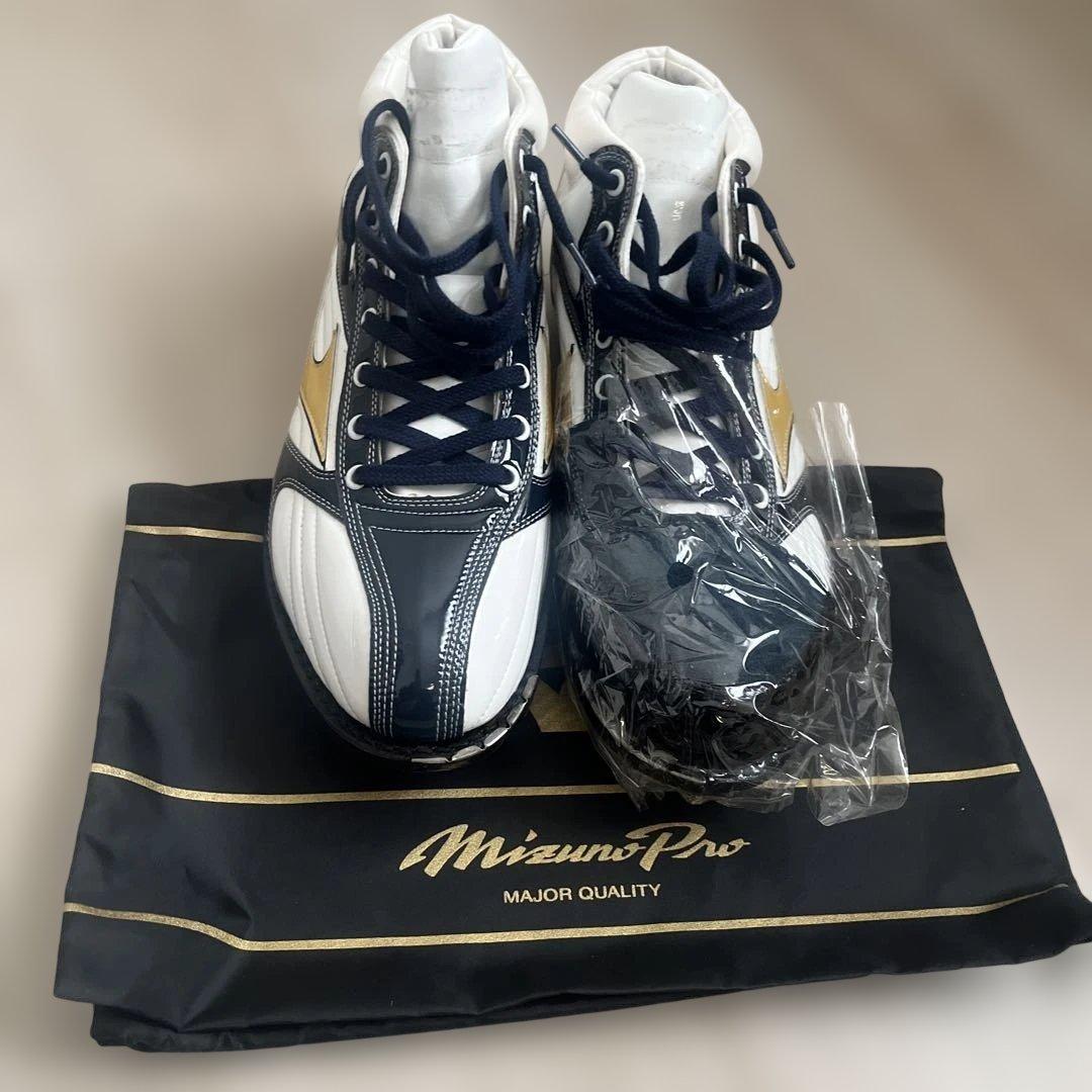 ミズノプロ　皮底スパイク　27.5cm 左P皮