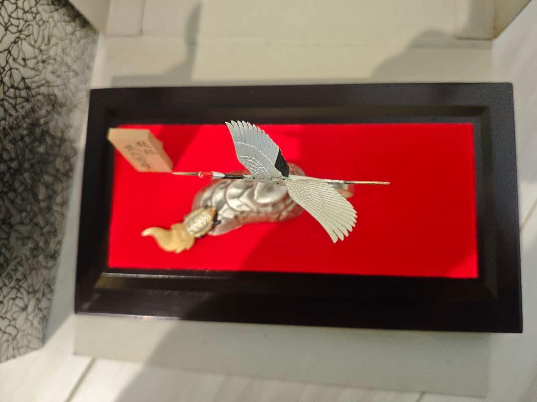 武比古　純銀製　　鶴