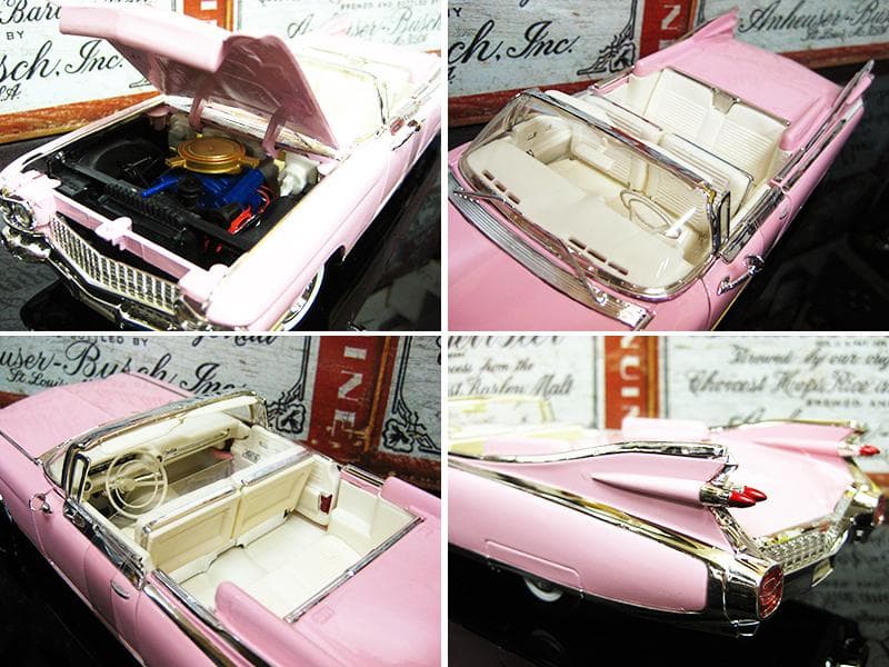 1959年ピンクキャデラック エルドラドビアリッツ 1/18 ミニカー マイスト